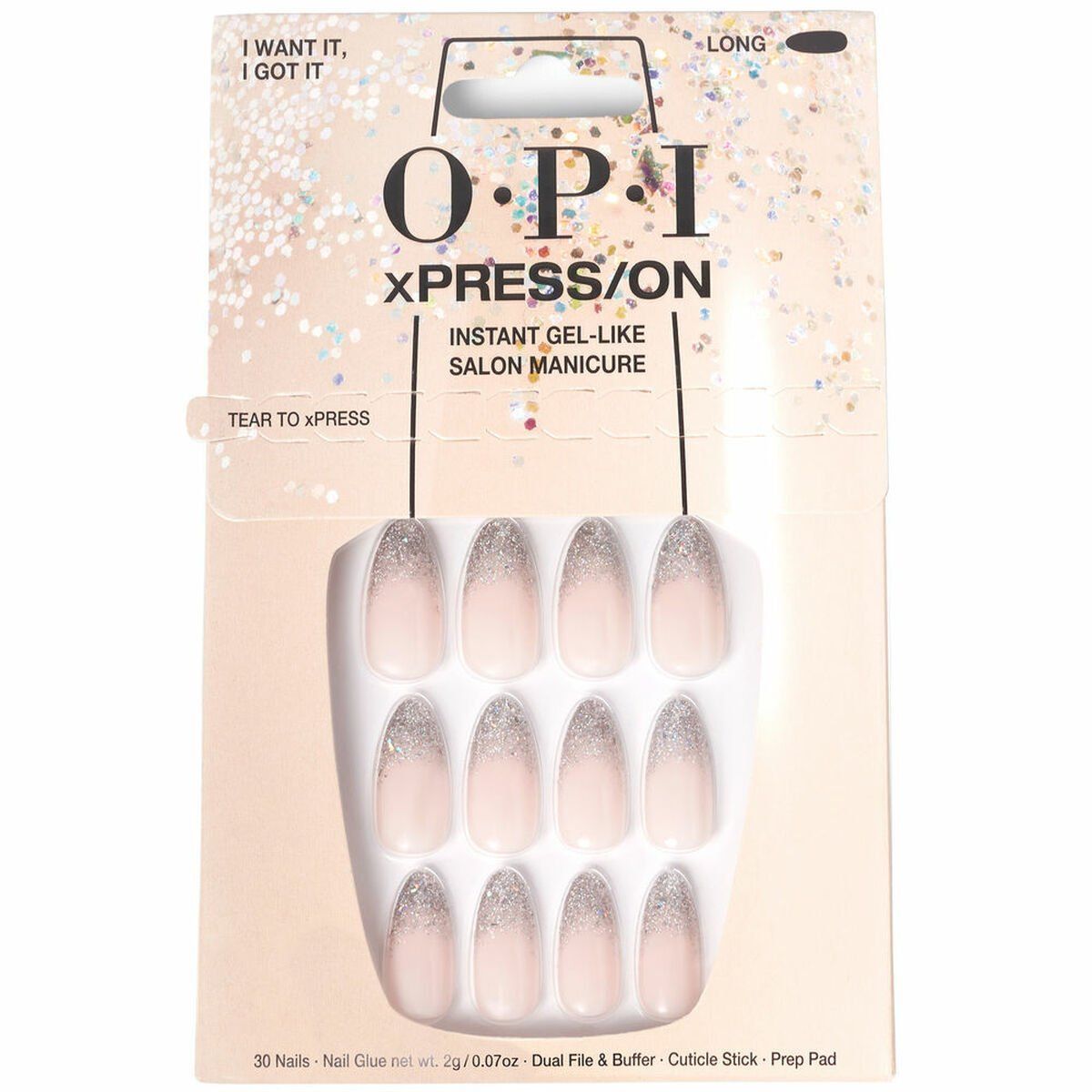 Uñas Postizas Opi #I Want It, I Got It I Want It, I Got It 30 piezas