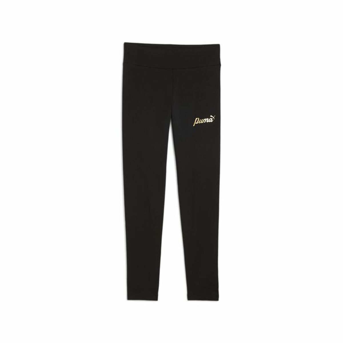 Mallas Deportivas para Niños Puma Essentials+ Script Metallic Negro