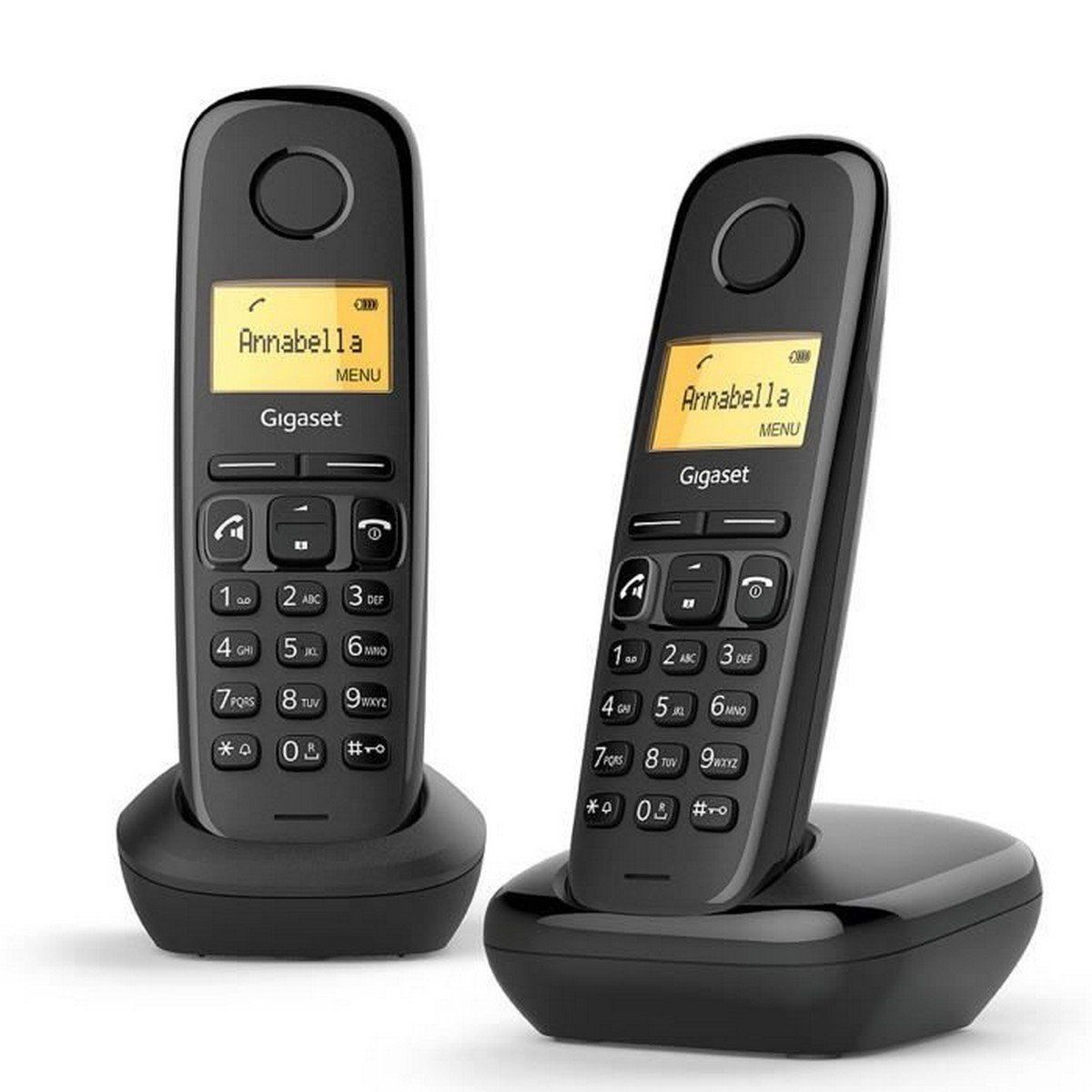 Teléfono Inalámbrico Gigaset A270 Duo Negro