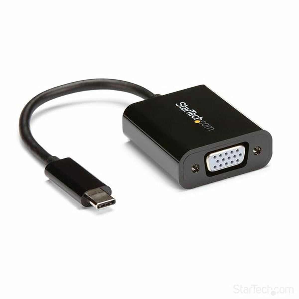 Adaptador USB C a VGA Startech CDP2VGA Negro