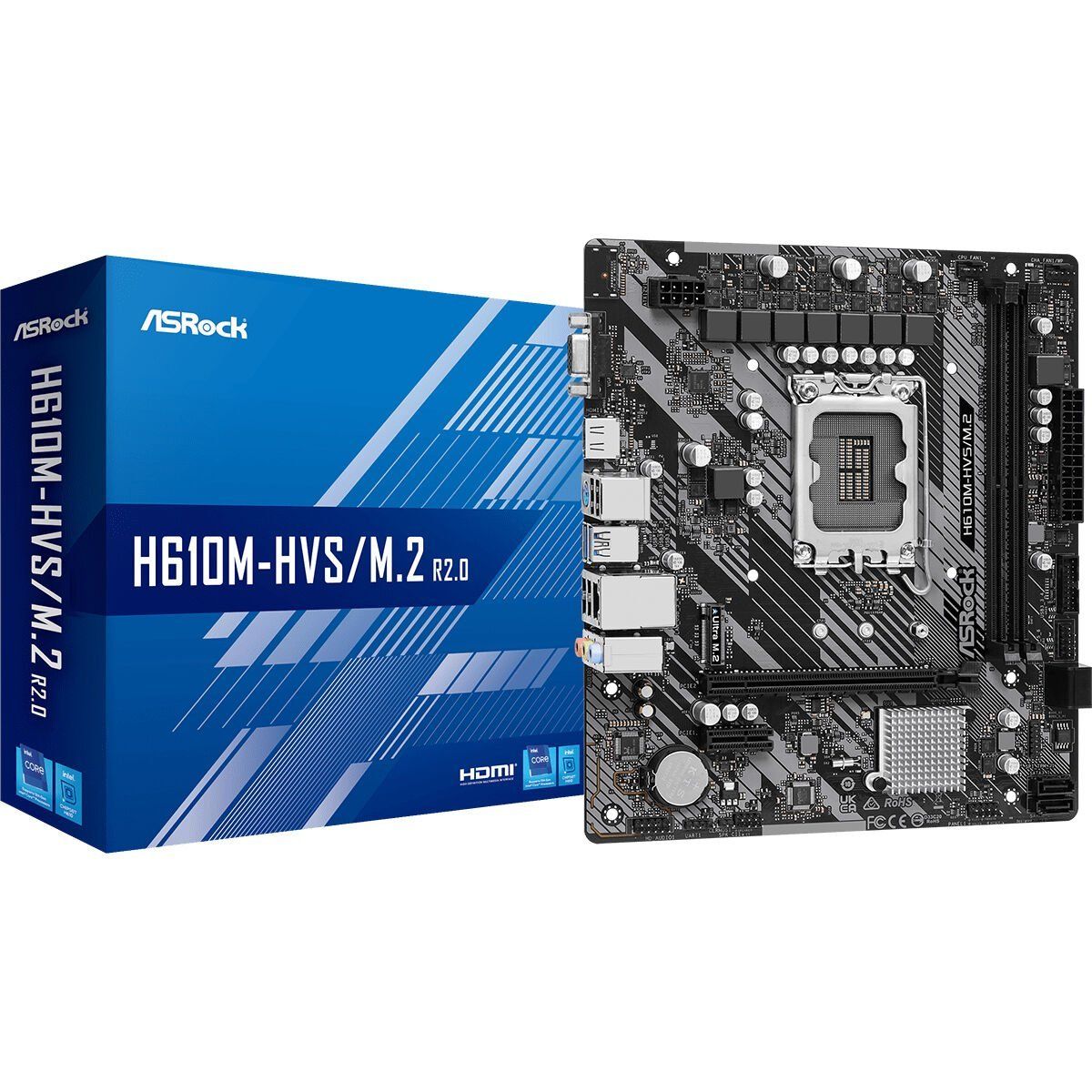 Placa Base ASRock H610M-HVS/M.2 R2.0 INTEL H610 LGA 1700