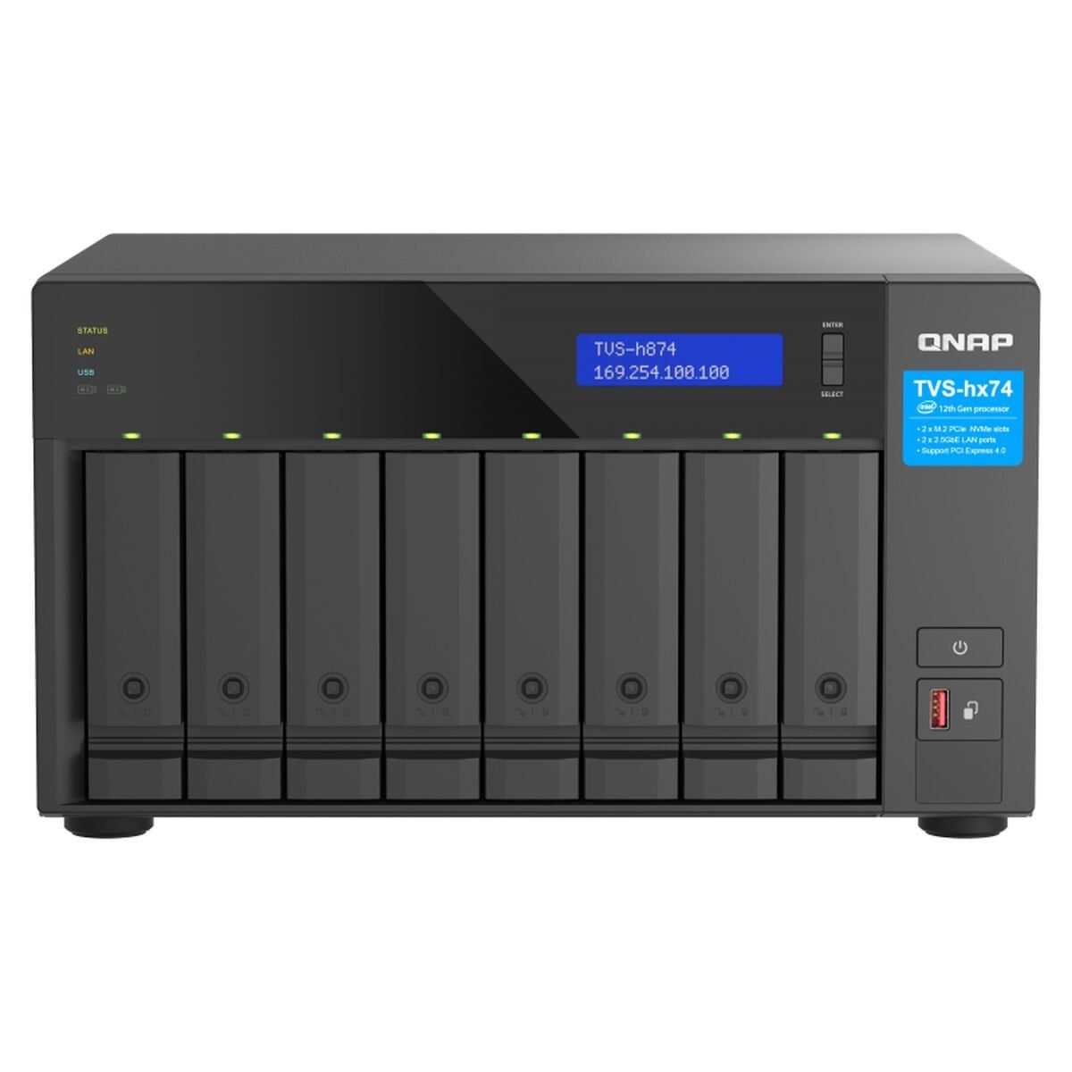 Almacenamiento en Red NAS Qnap TVS-H874-I5-32G Negro Intel Core i5-1240