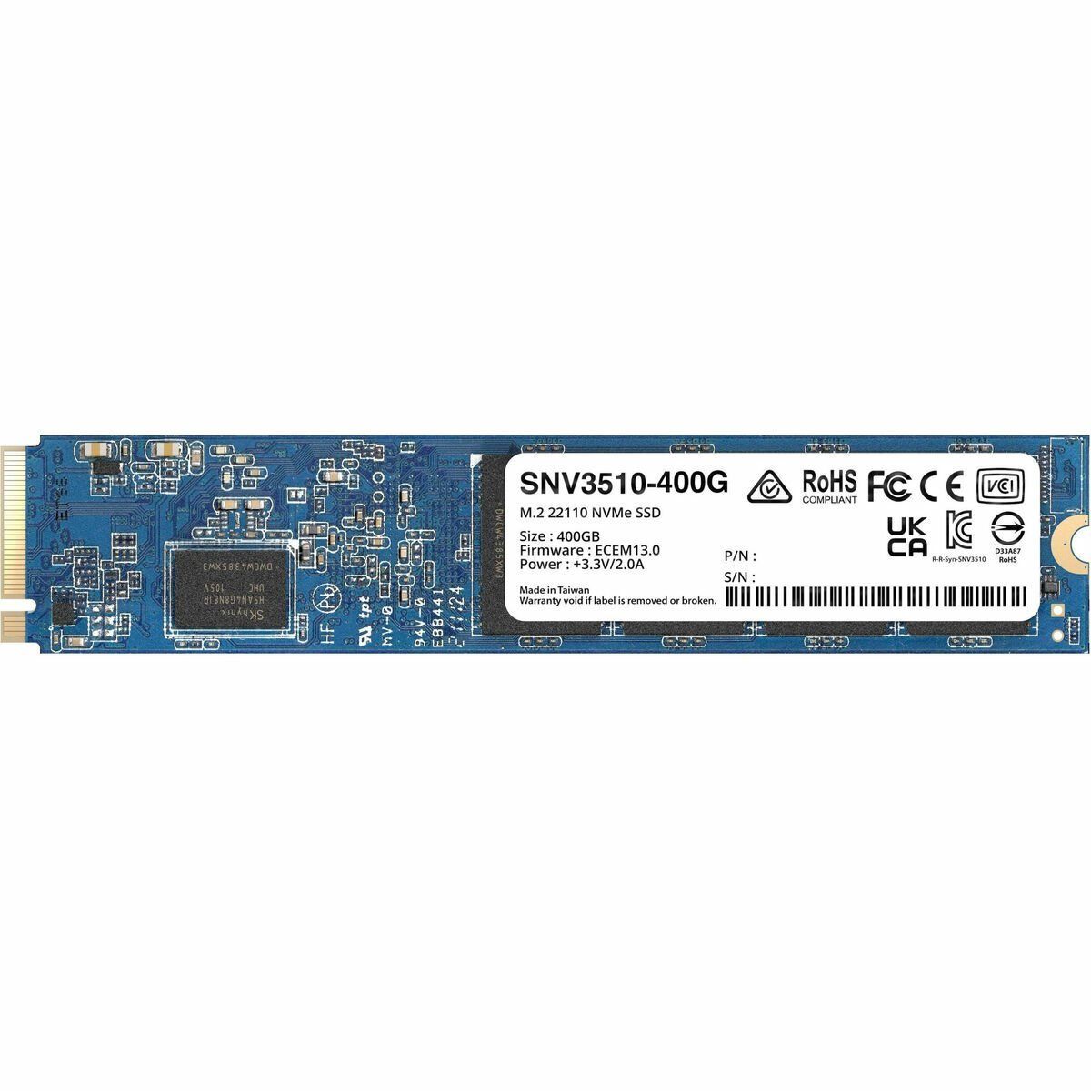 Disco Duro Synology SNV3510-400G 400GB Accesorio 400 GB SSD M.2 22110