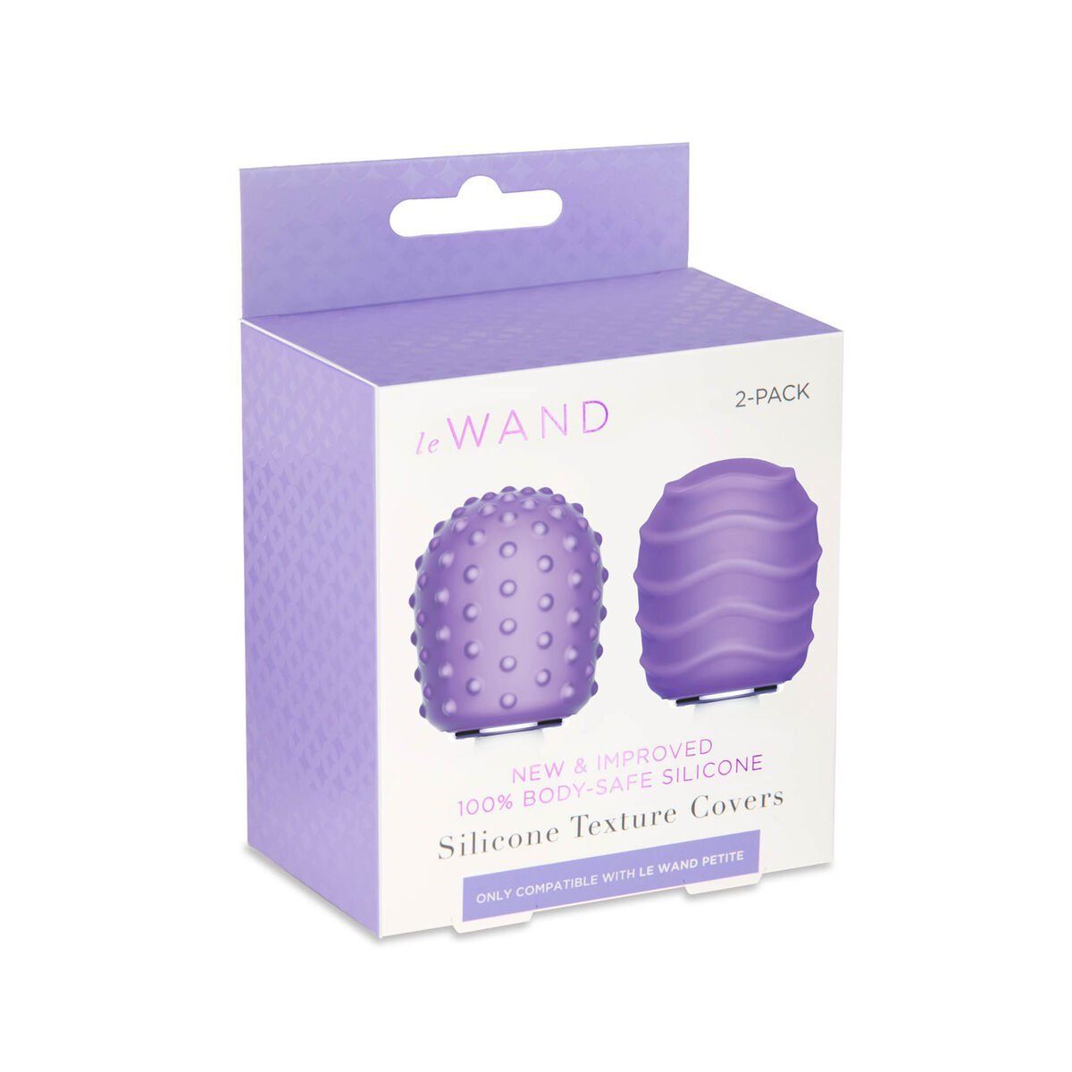 Cabezal de Recambio Petite Silicone Texture Covers Le Wand Petite Morado
