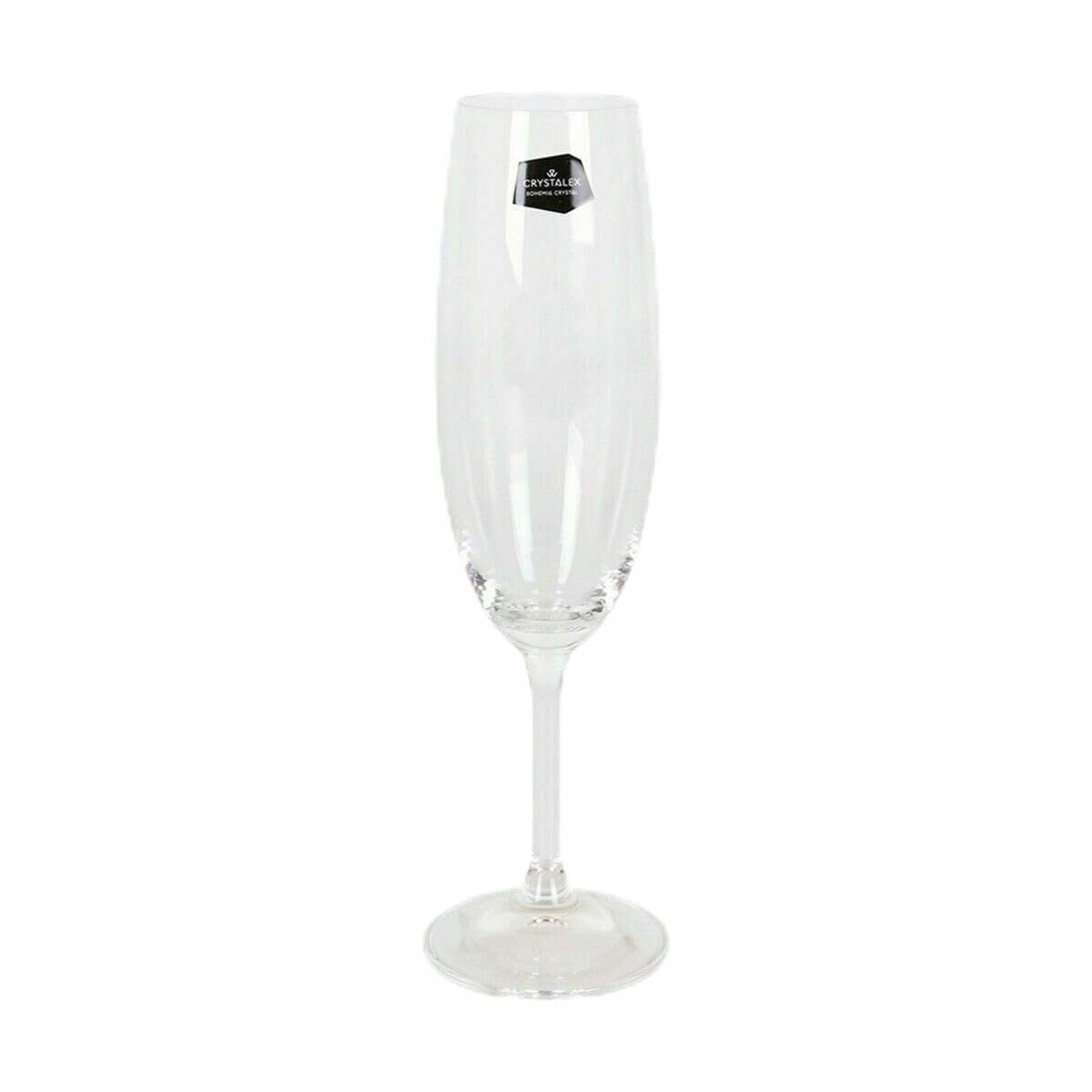 Copa de champán Crystalex Lara 220 ml Multicolor 6 Piezas 4 Unidades