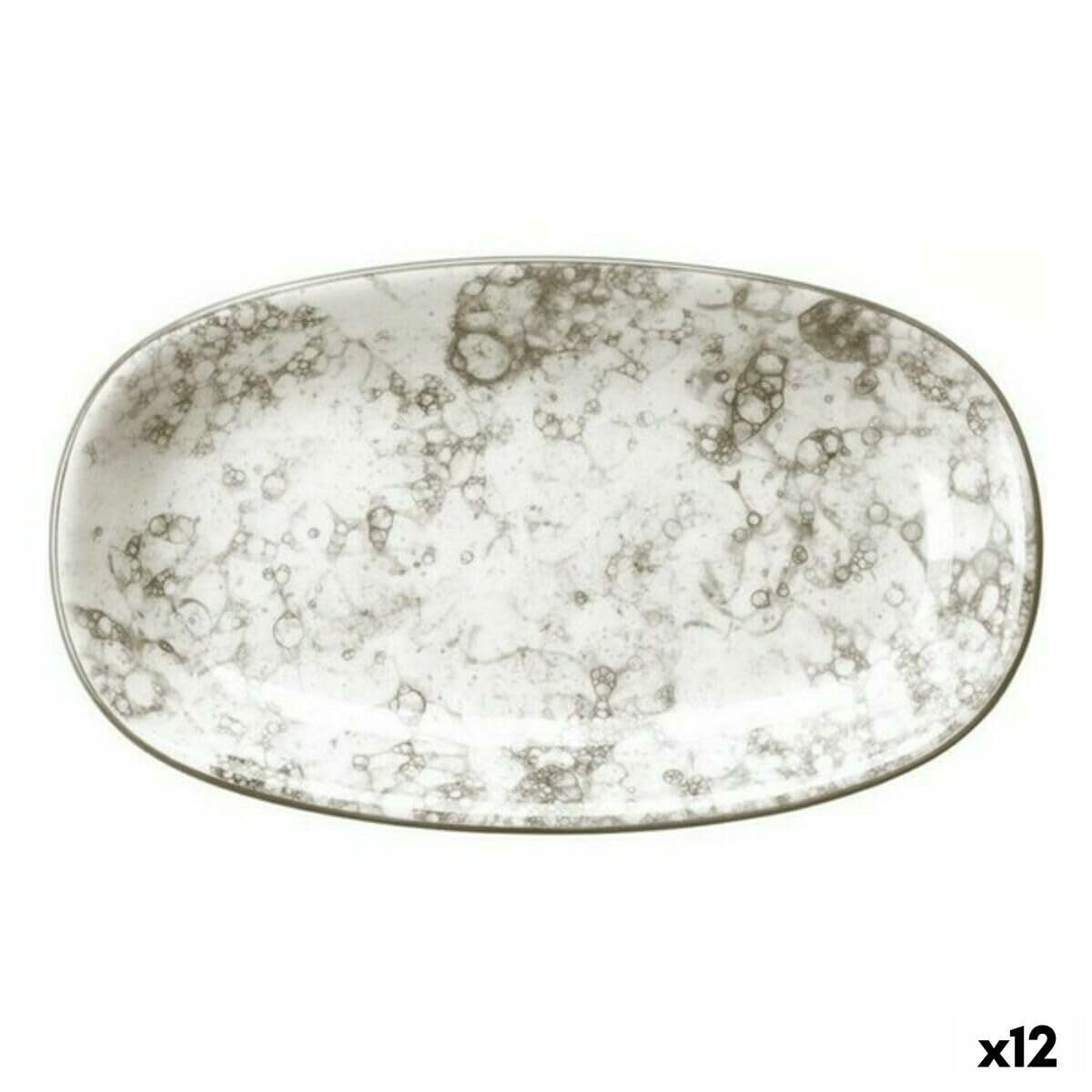 Bandeja de Aperitivos Viejo Valle Rocks Marrón Porcelana 12 Unidades