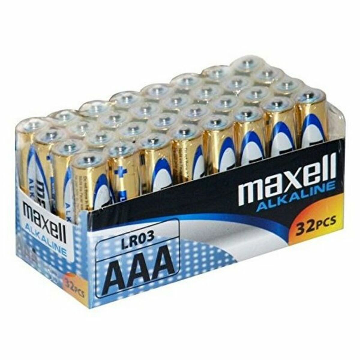 Pilas Alcalinas Maxell MX-LR03 AAA 32 LR03 AAA 1.5V (32 pcs) 1,5 V