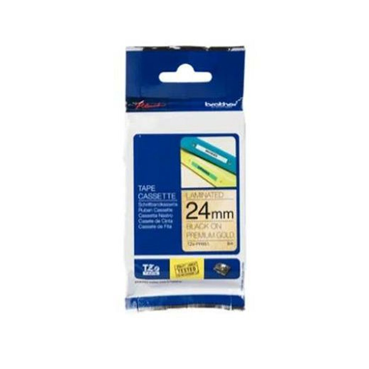 Cinta Matricial Original Brother TZEPR851 Negro