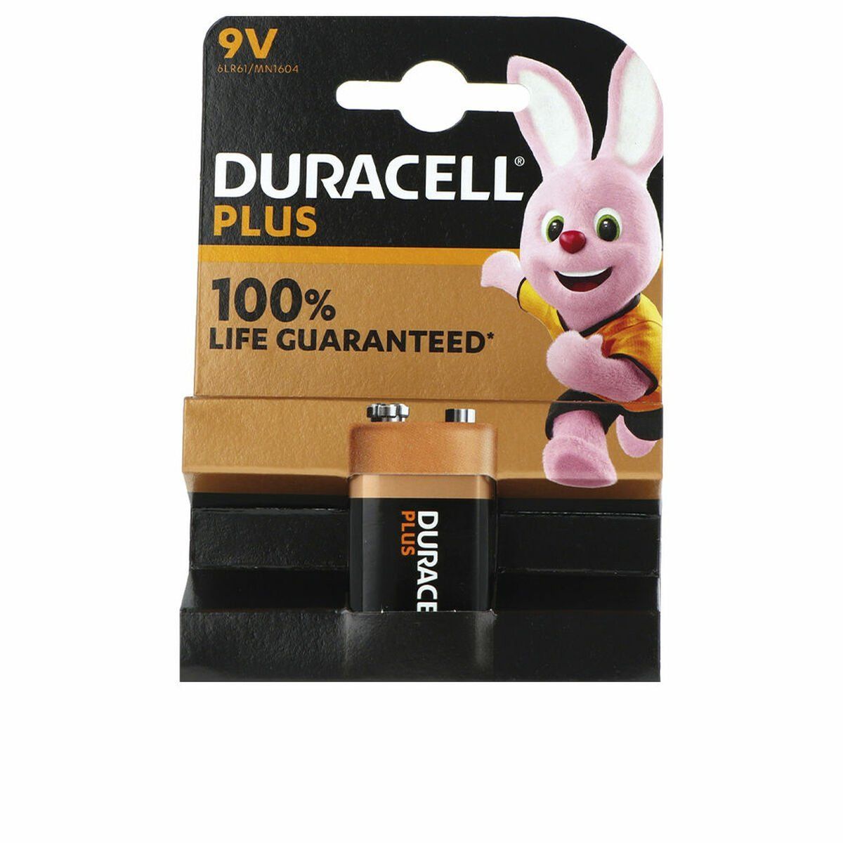 Pila Alcalina DURACELL Plus Power 9 V 6LR61 MN1604