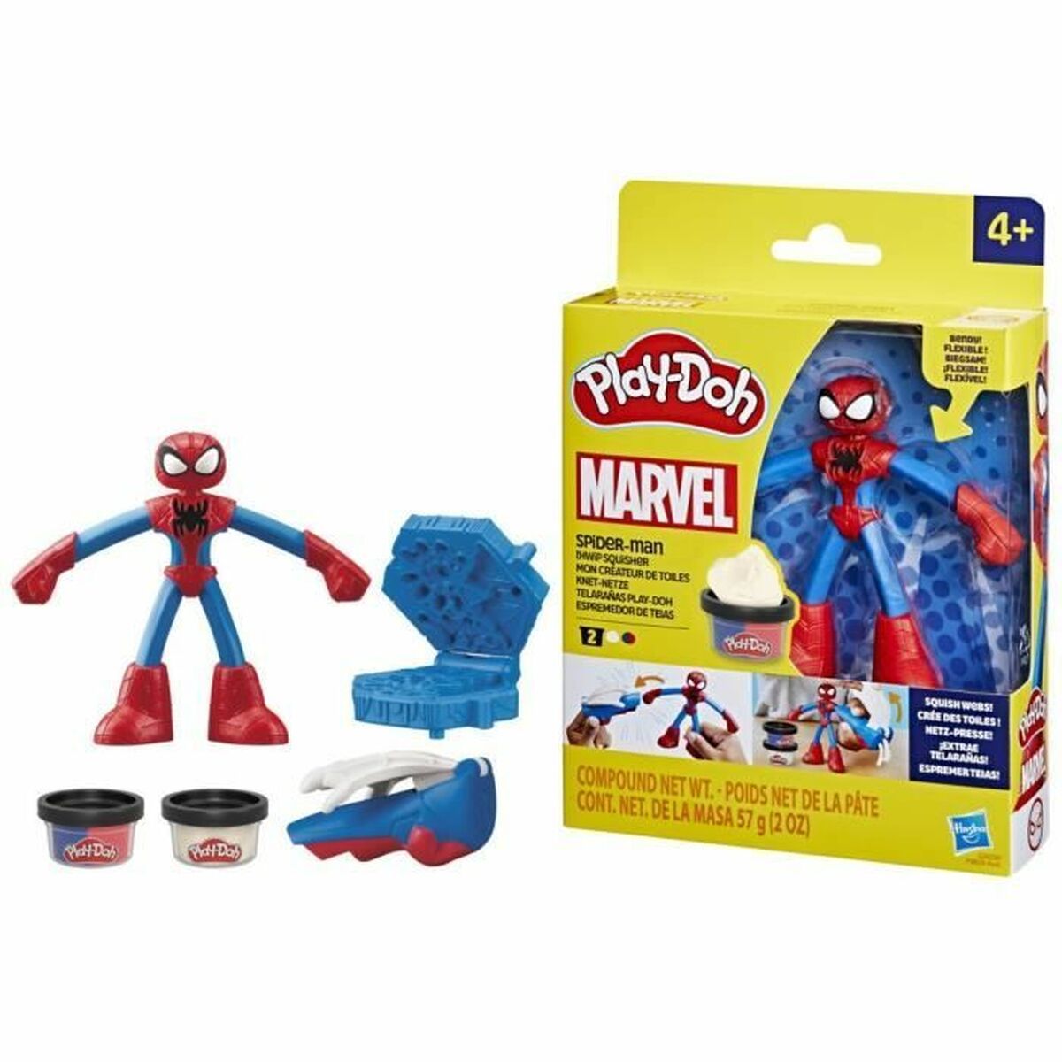 Juego de Plastilina Play-Doh My Web Creator Amarillo