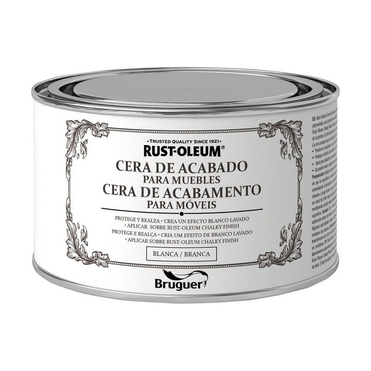Cera para madera Bruguer Blanco 400 ml 0,4 l