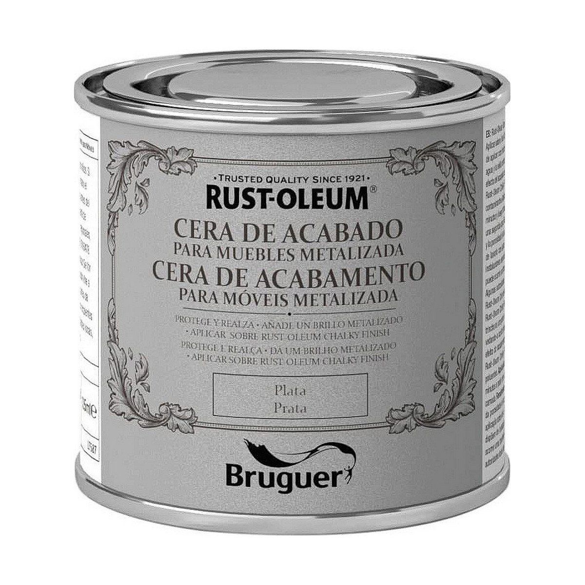 Cera para madera Bruguer Plata 125 ml
