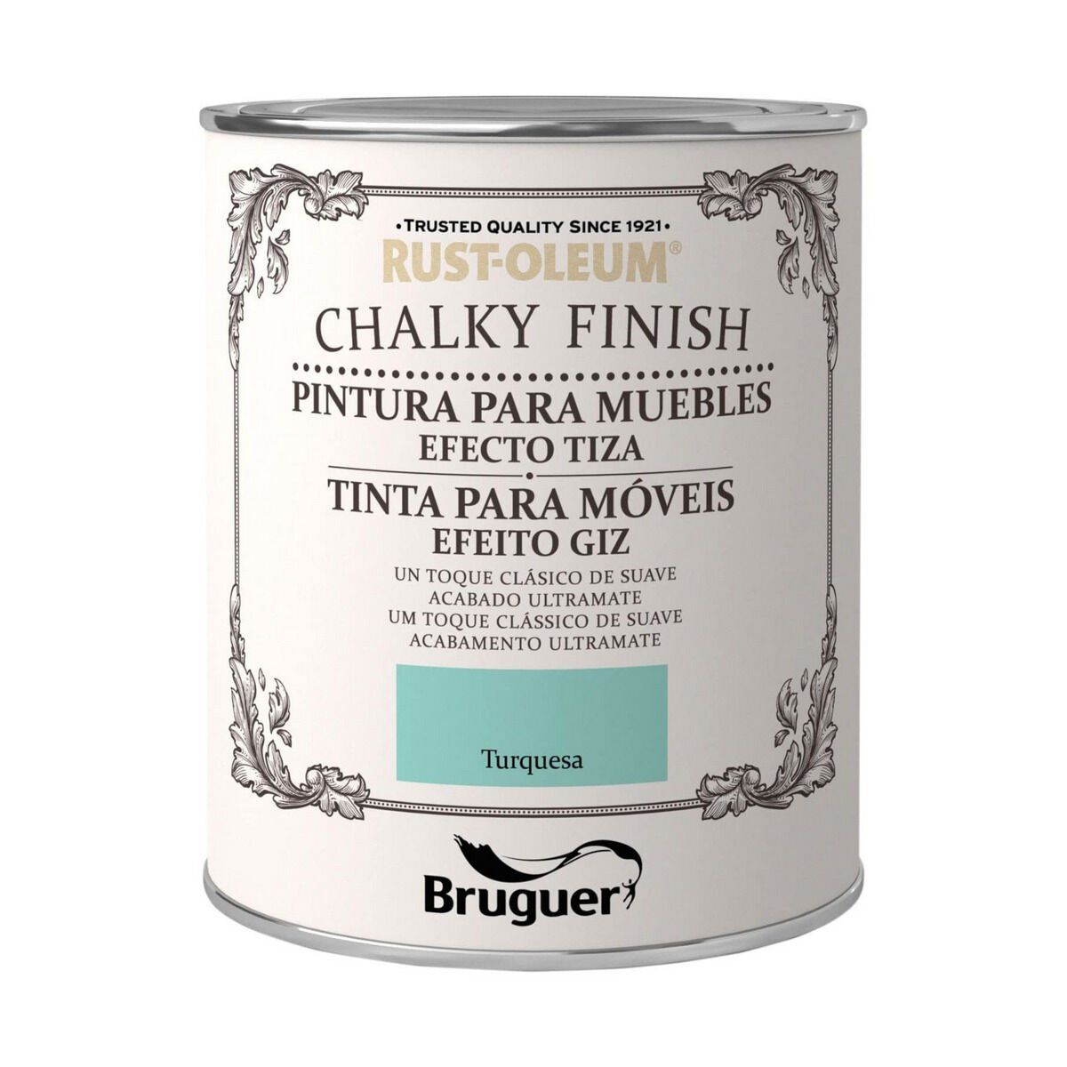 Pintura Bruguer Chalky Finish Turquesa 750 ml