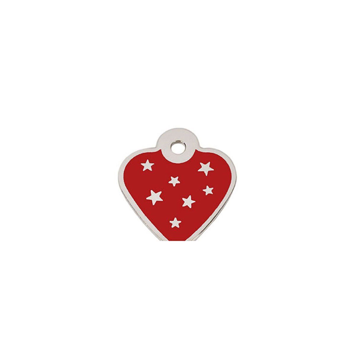 Placa identificativa para collar Imarc PetScribe Passion Rojo Plata