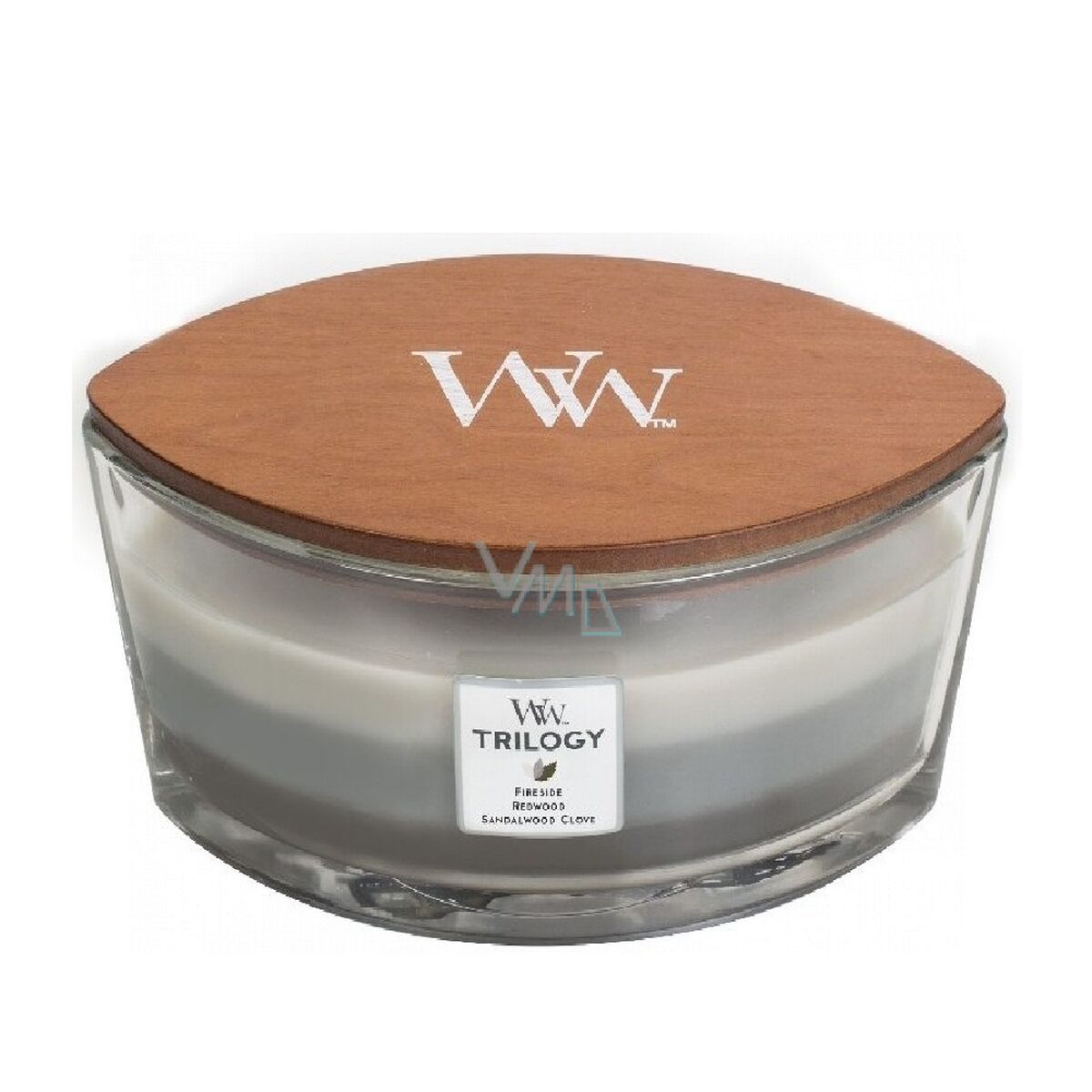 Vela Perfumada Woodwick Trilogy Ellipse Warm Woods