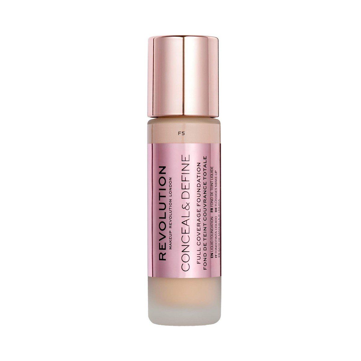 Base de Maquillaje Fluida Revolution Make Up Conceal Define Nº F5 23 ml