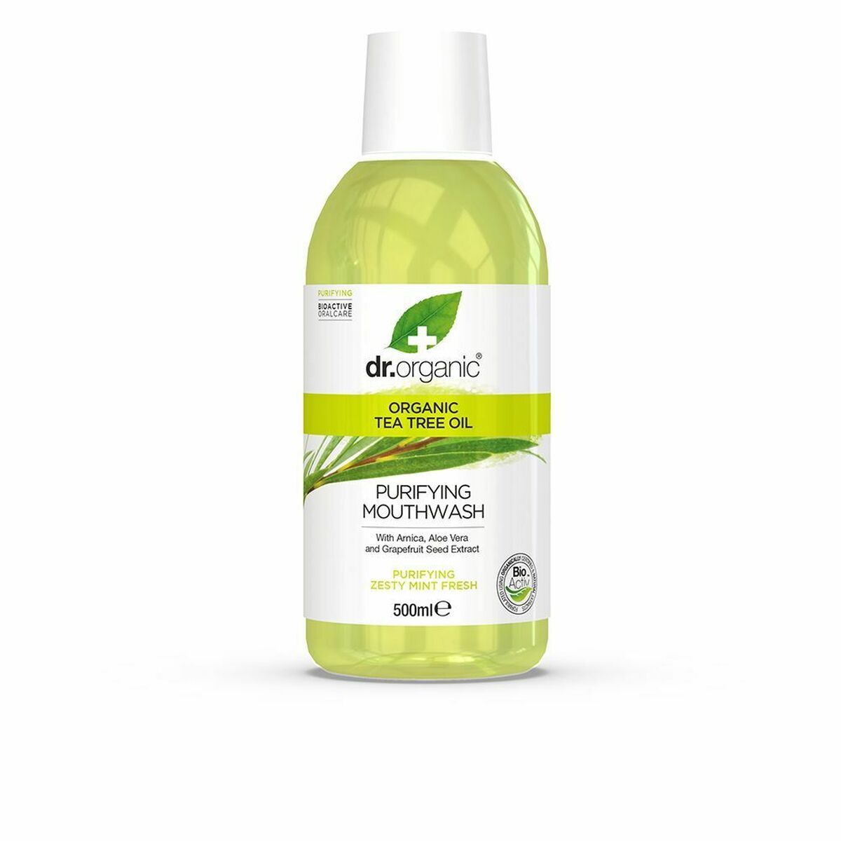 Enjuague Bucal Dr.Organic Bioactive Organic 500 ml Aceite de árbol de té