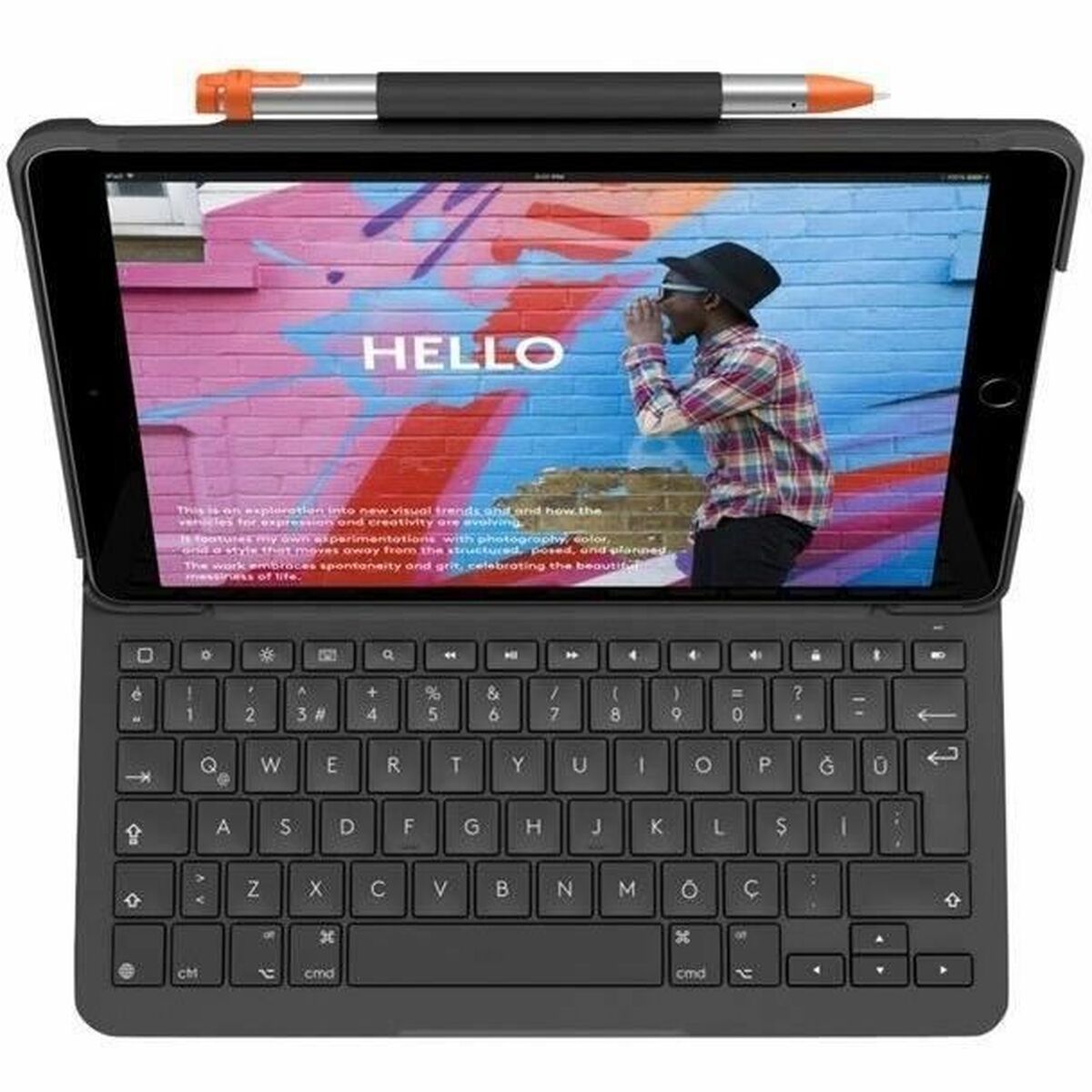 Funda para Tablet Logitech 920-011425 Gris AZERTY