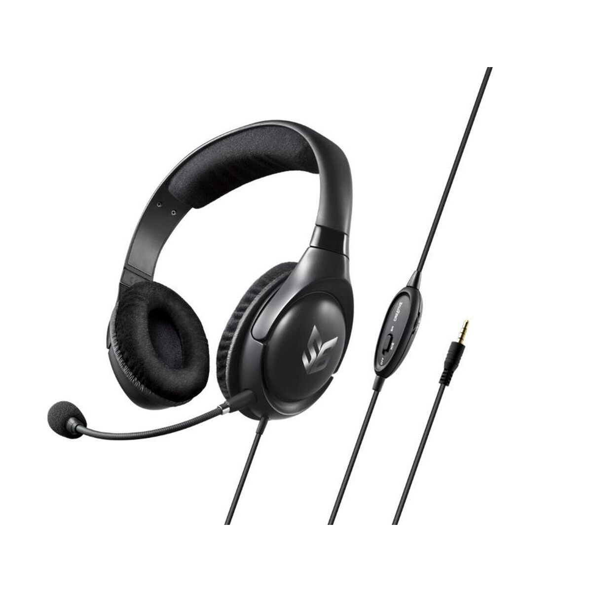 Auriculares con Micrófono Creative Technology 70GH032000001 Negro Gris
