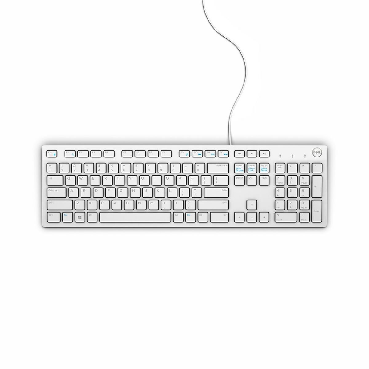 Teclado Dell KB216 Blanco QWERTY