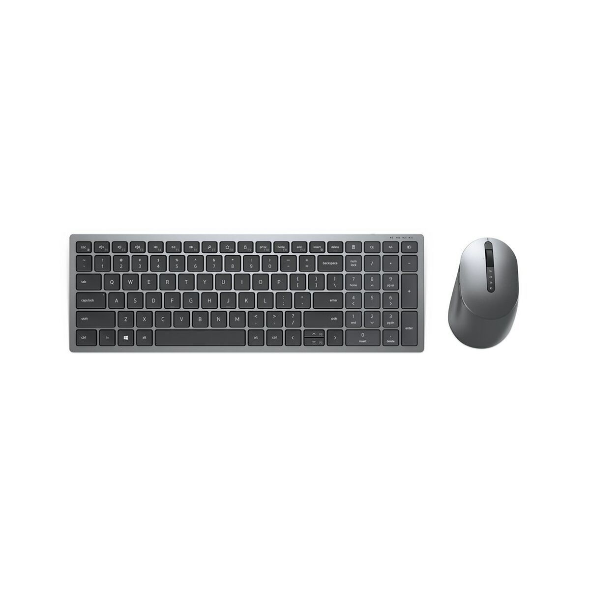 Teclado y Ratón Dell 580-AIWM Negro Gris Titanio Monocromo QWERTY Qwerty US
