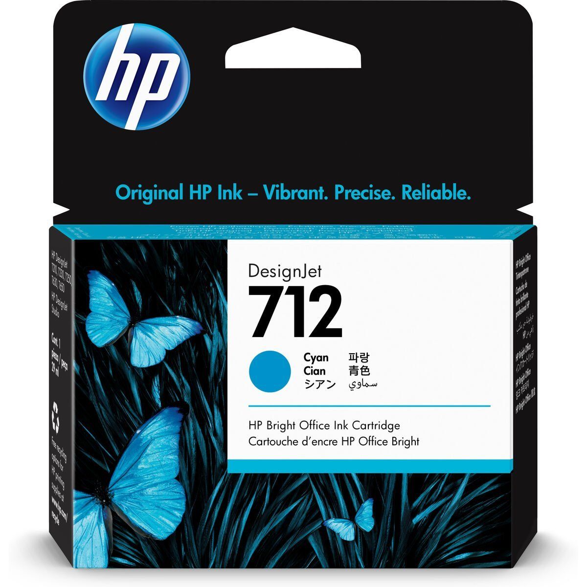 Cartucho de Tinta Original HP 712 Cian 29 ml