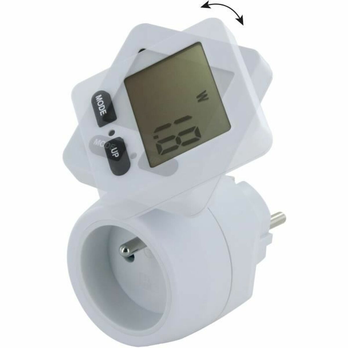 Enchufe con medidor de consumo Chacon 54351 Blanco
