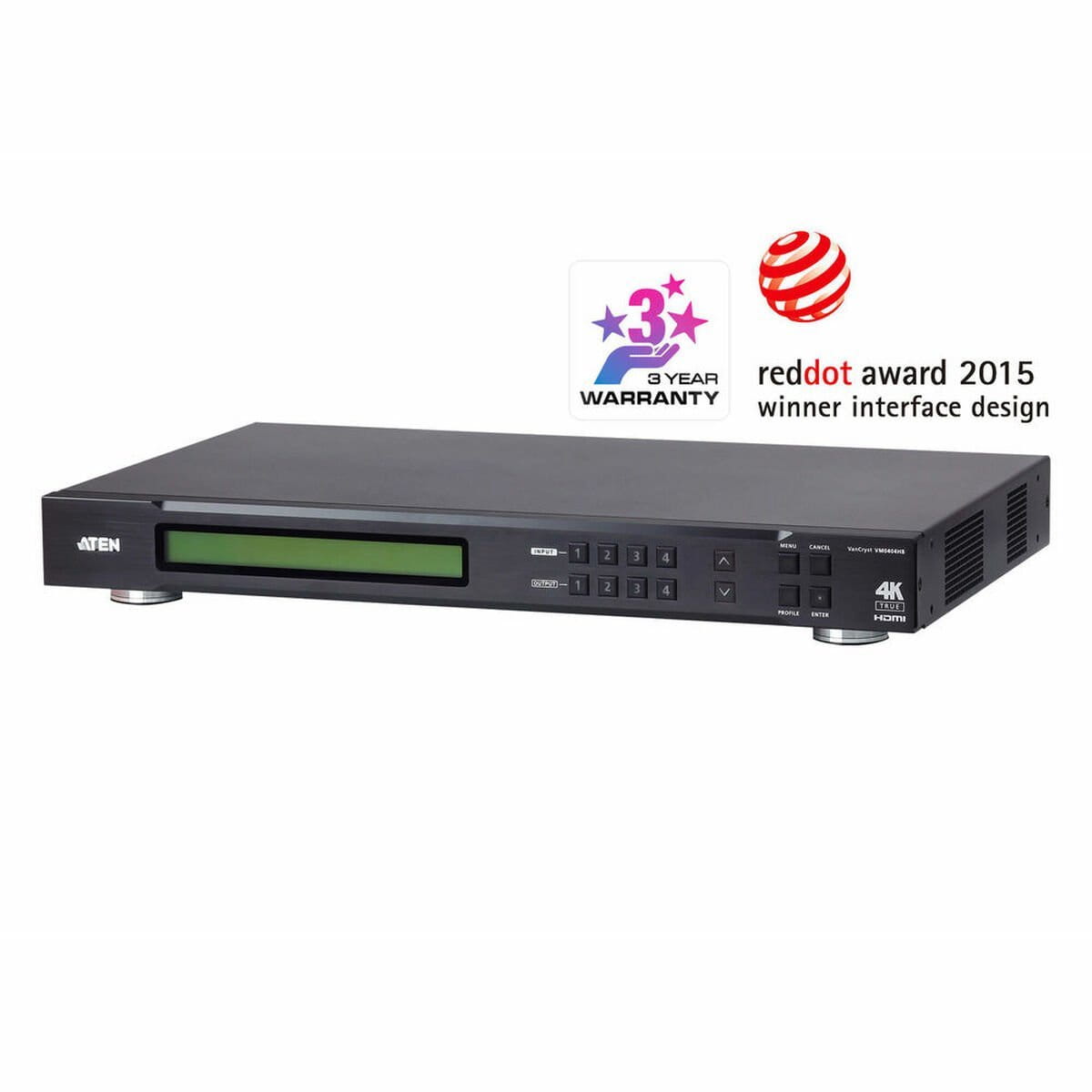 Conmutador HDMI Aten VM0404HB-AT-G