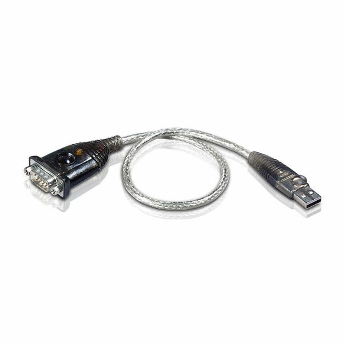Adaptador USB a RS232 Aten UC232A-AT 35 cm Plata