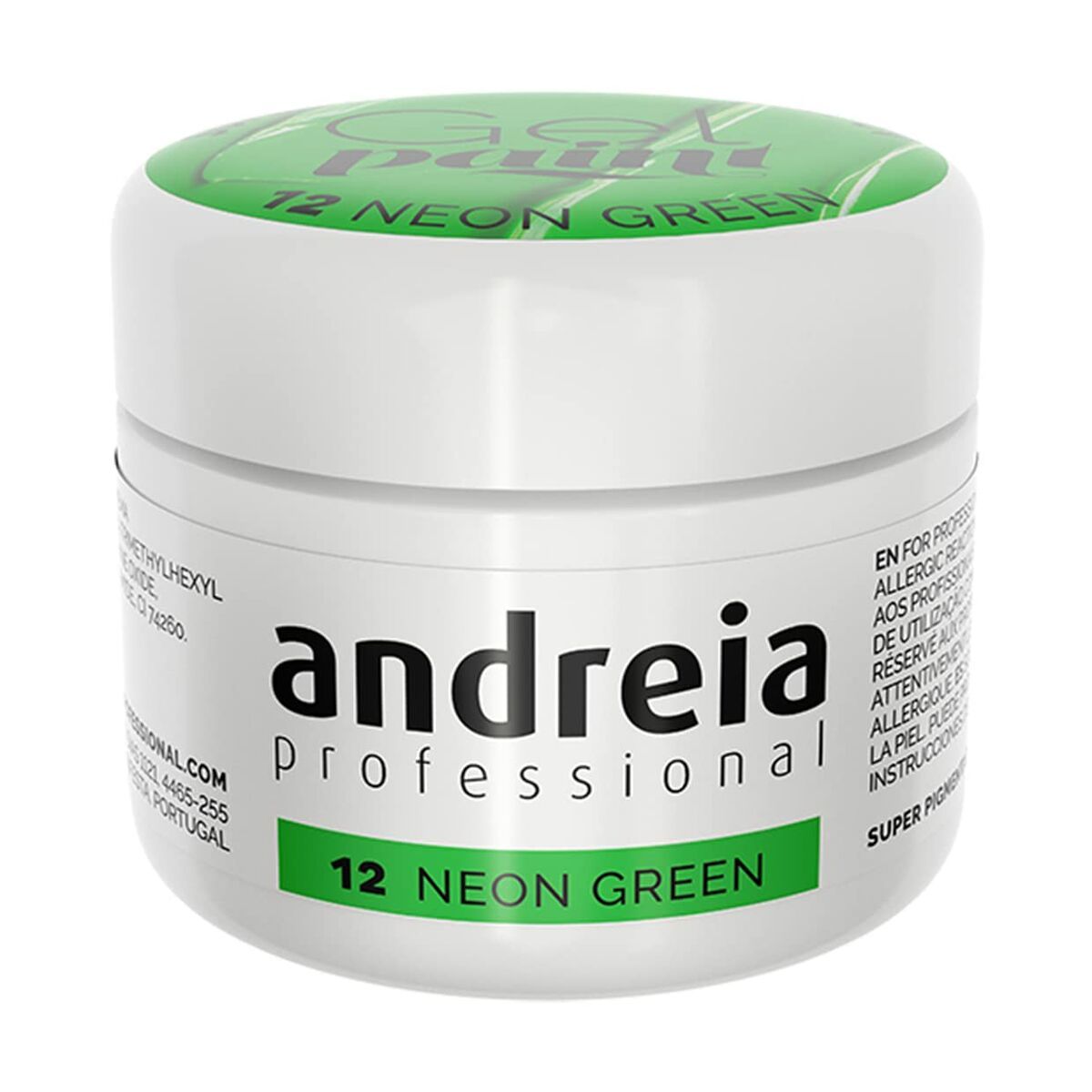Esmalte de uñas en gel Andreia Gel Paint 4 ml Verde Neón