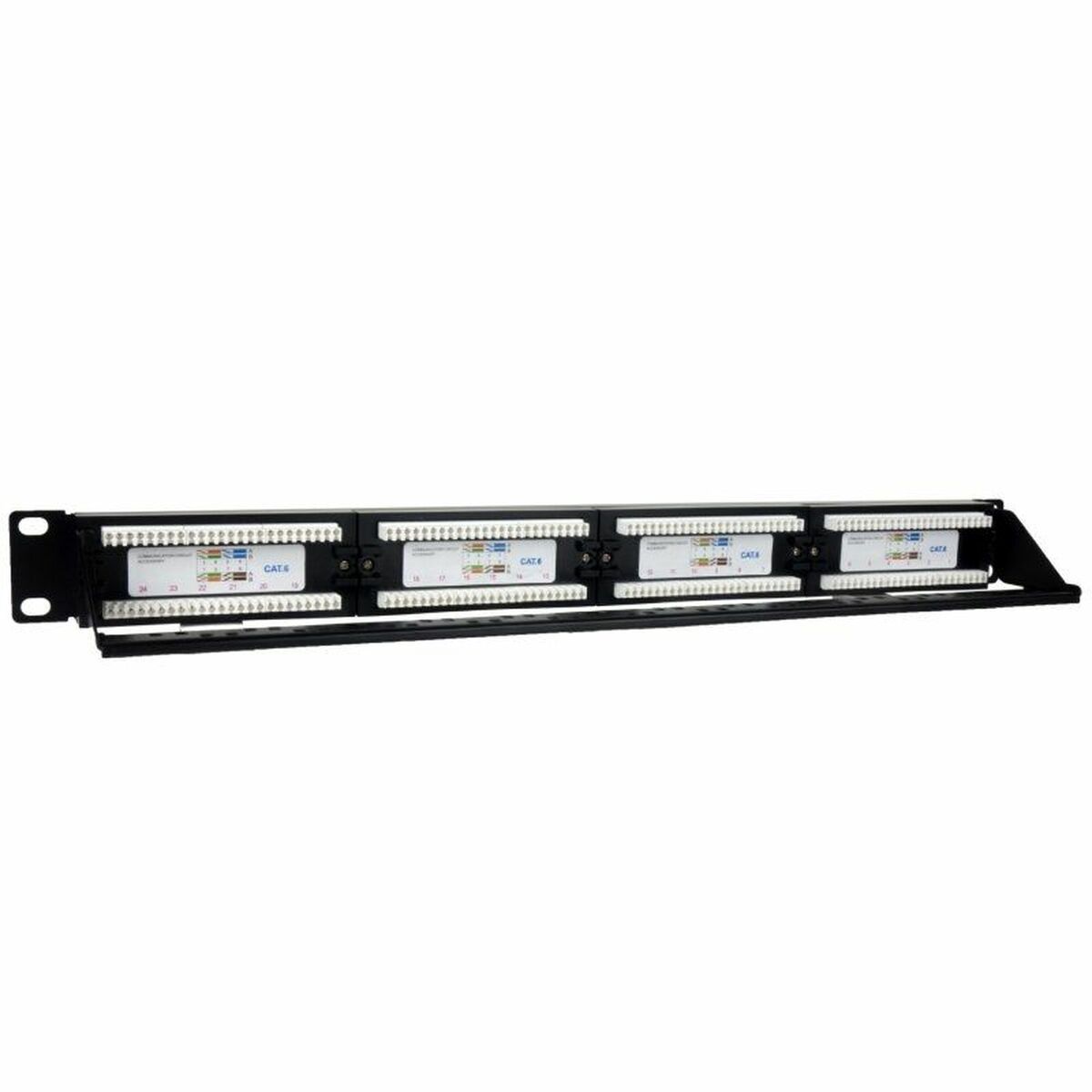 Patch Panel 24 Puertos UTP Categoría 6 Phasak PU 2424