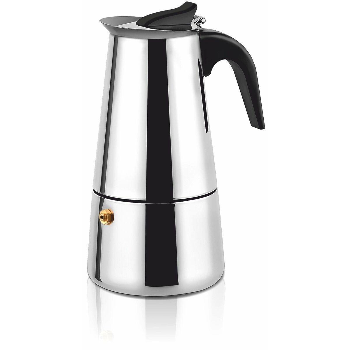 Cafetera Italiana Haeger Localization-B07L12L85N Negro Acero Inoxidable 6 Tazas