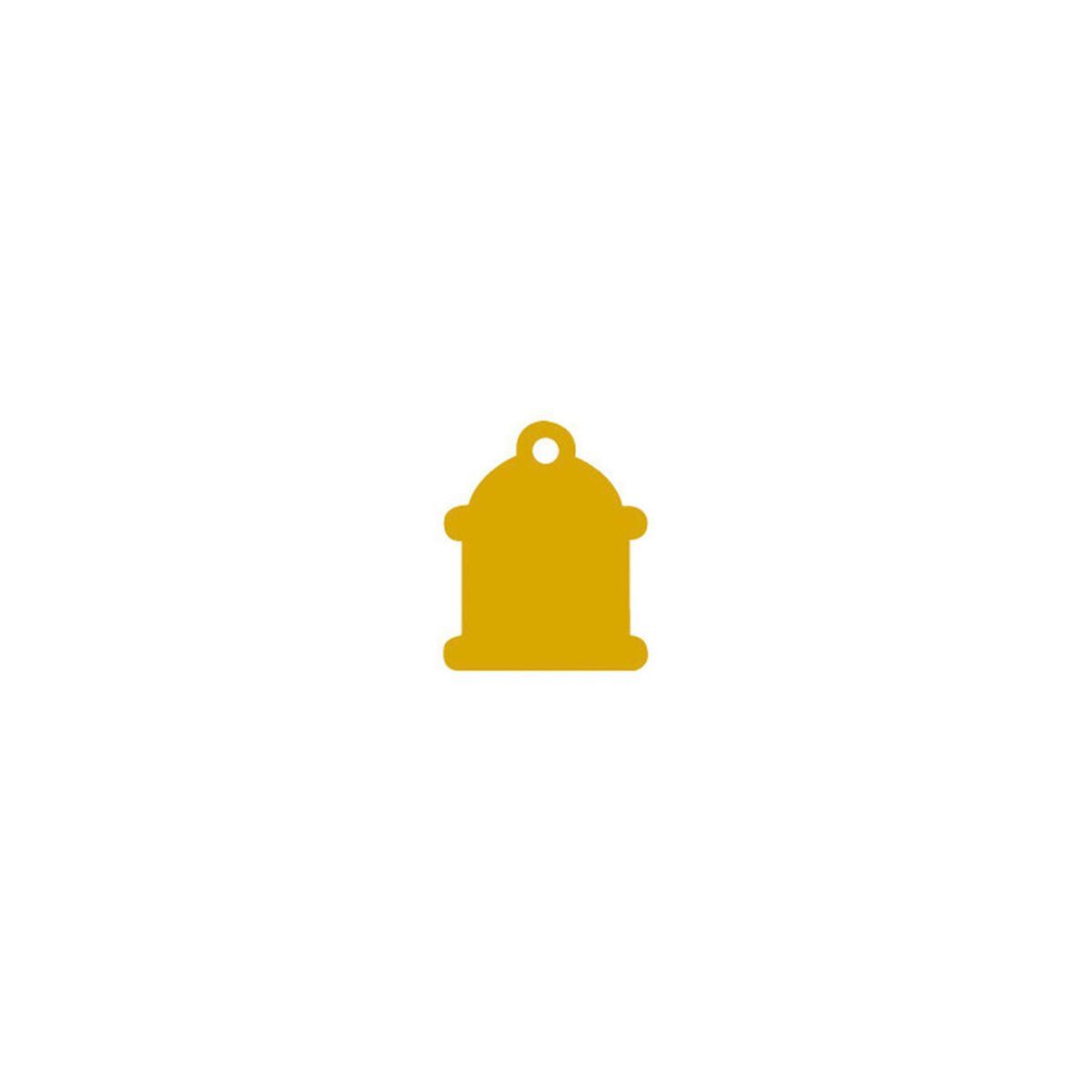 Placa identificativa para collar Imarc Classic Amarillo Dorado