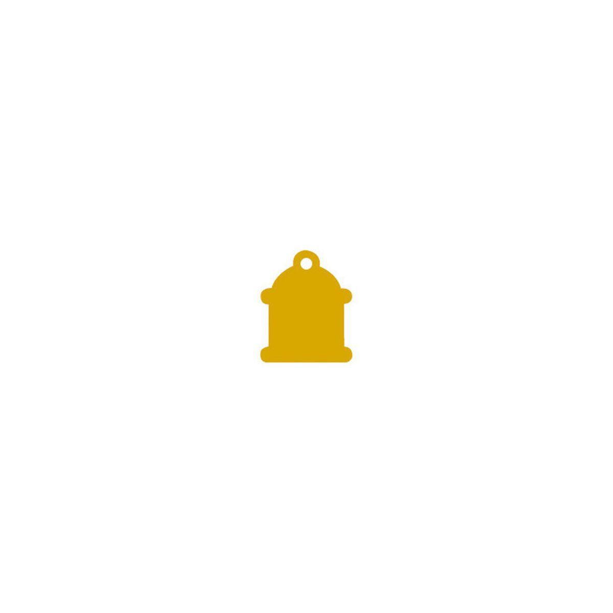 Placa identificativa para collar Imarc Classic Amarillo Dorado