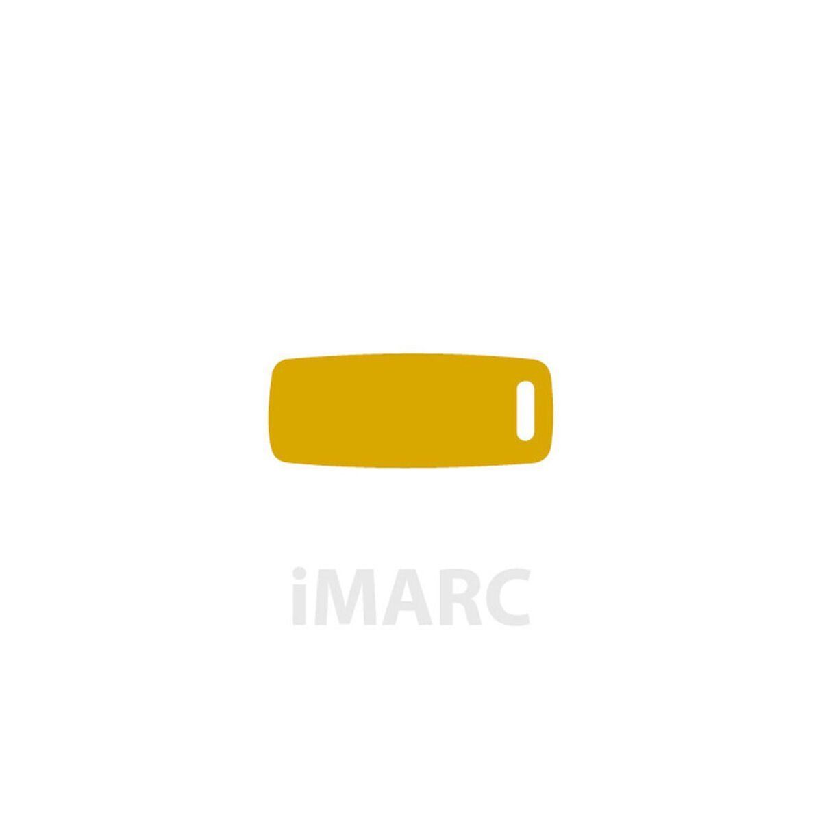 Placa identificativa para collar Imarc Baggage Amarillo Dorado