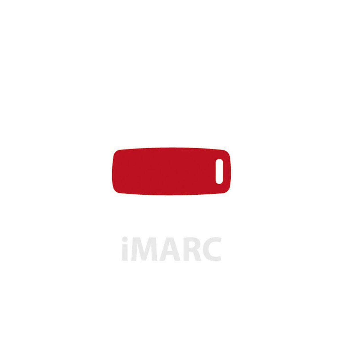 Placa identificativa para collar Imarc Baggage Rojo