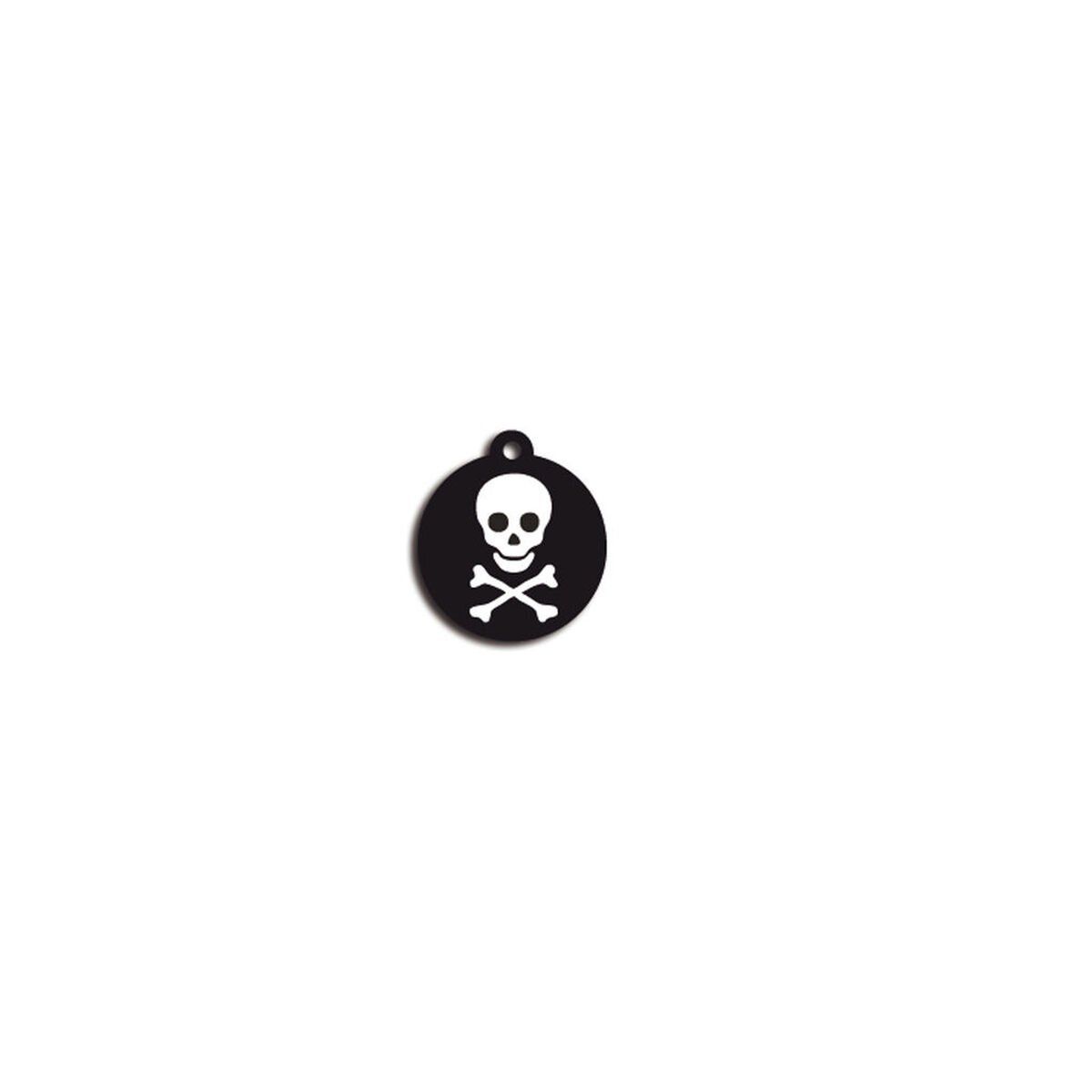 Placa identificativa para collar Imarc Circle Negro