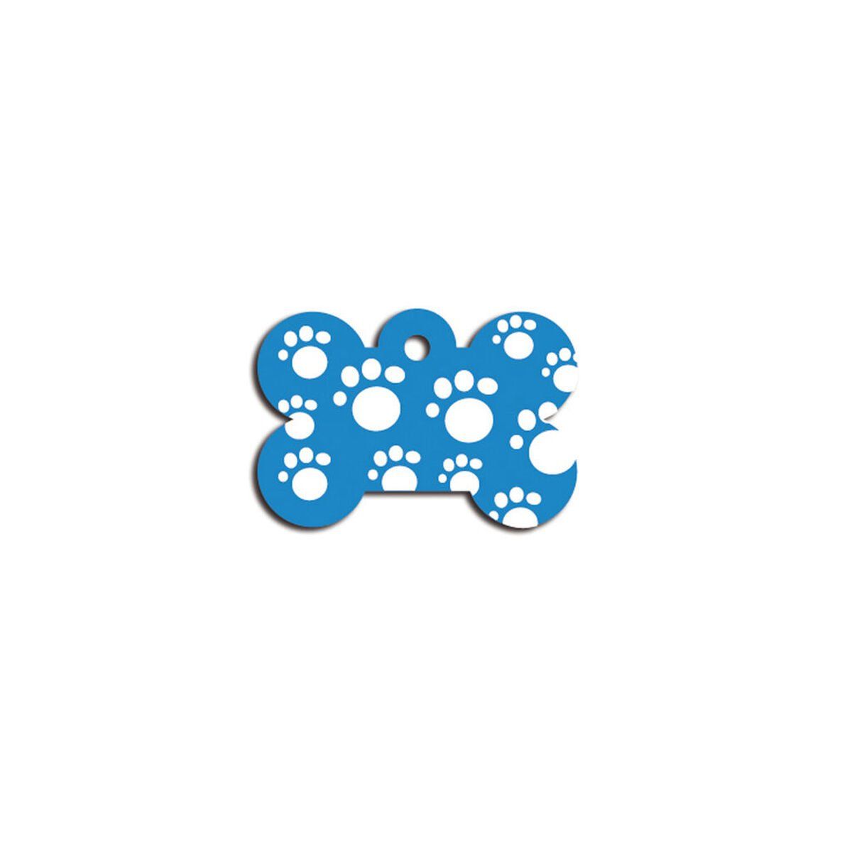 Placa identificativa para collar Imarc Bone Azul