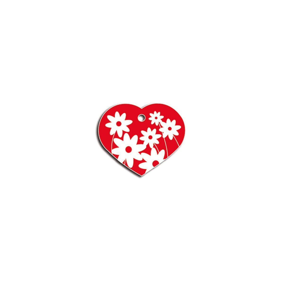 Placa identificativa para collar Imarc Heart Rojo