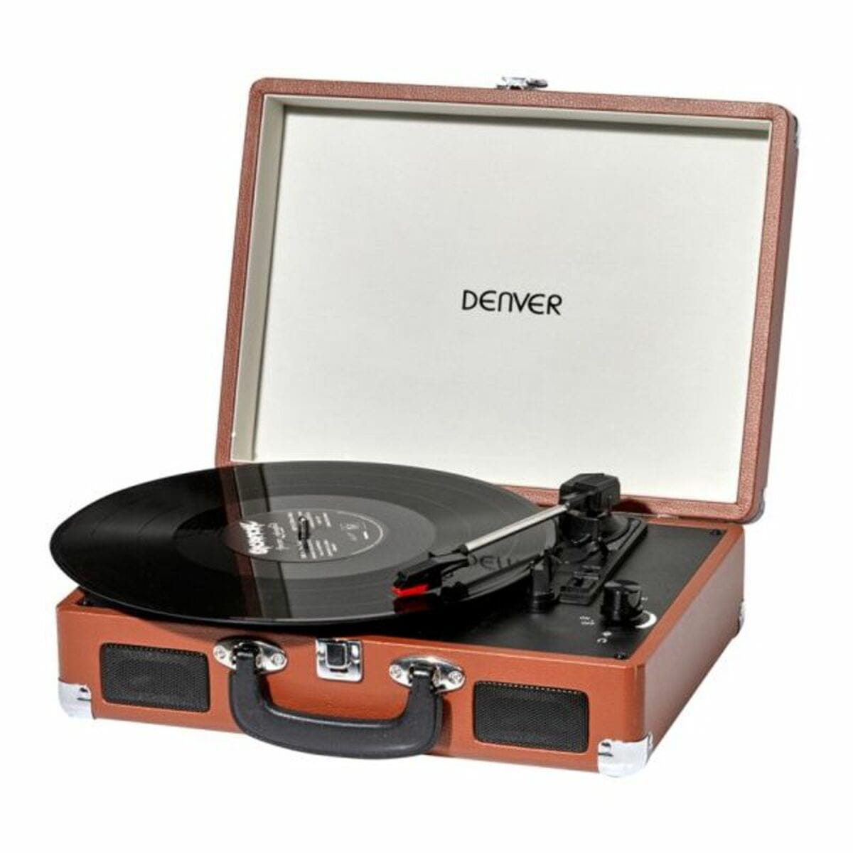 Tocadiscos Denver Electronics BEL5706751027680 Marrón