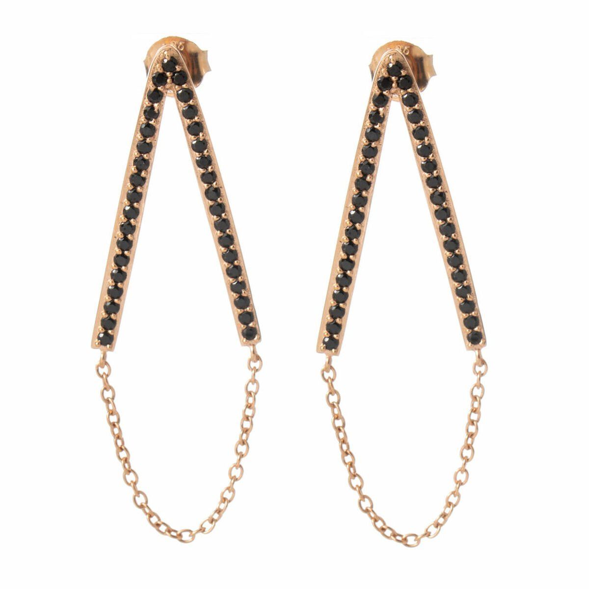 Pendientes Mujer Sif Jakobs E1009-BK-RG 3 cm