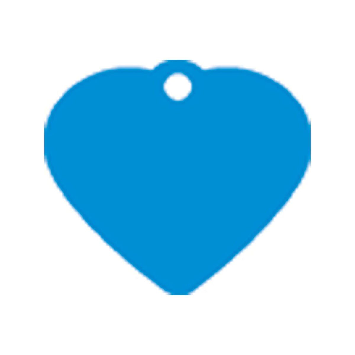 Placa identificativa para collar Imarc Heart Azul