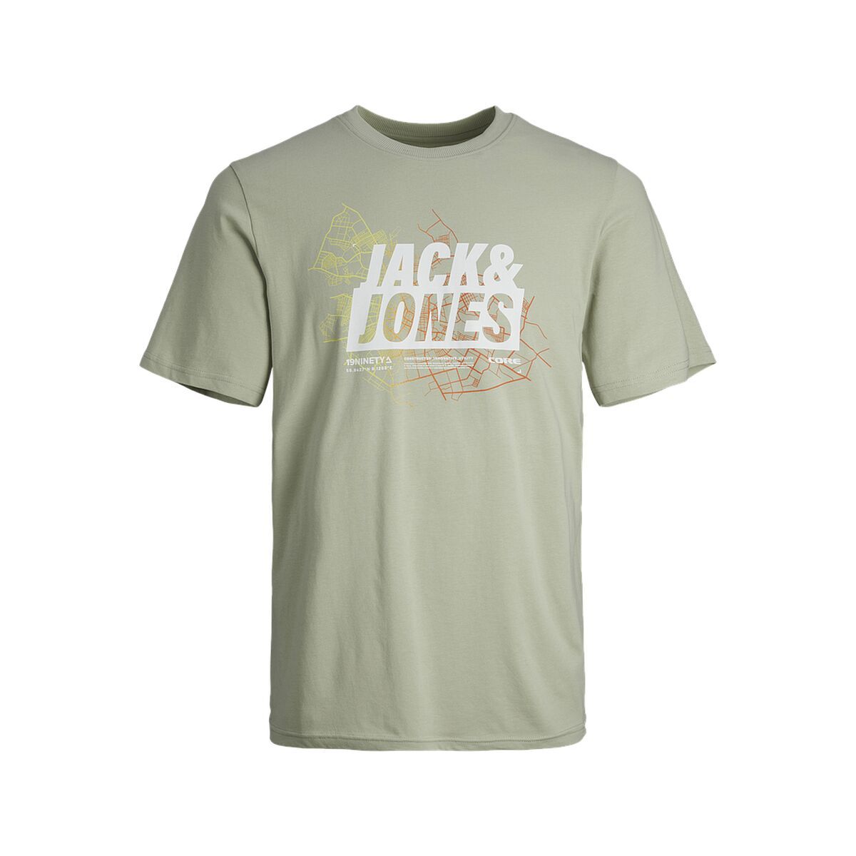 Camiseta Deportiva de Manga Corta Jack & Jones JCOMAP SUMMER 12257908 Verde