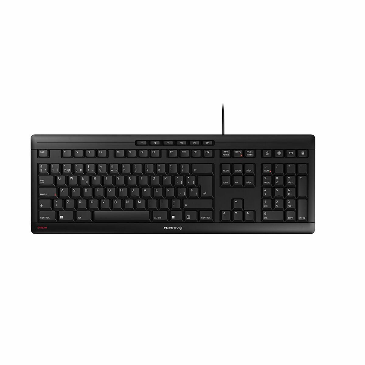 Teclado Cherry JK-8500ES-2 Negro Qwerty Español QWERTY