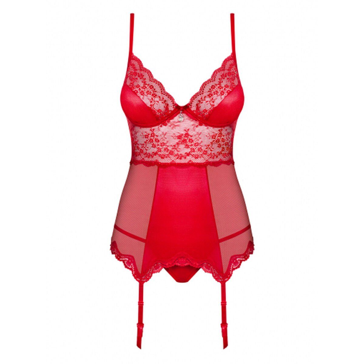 Conjunto de Lencería Obsessive OB3360 Rojo S/M