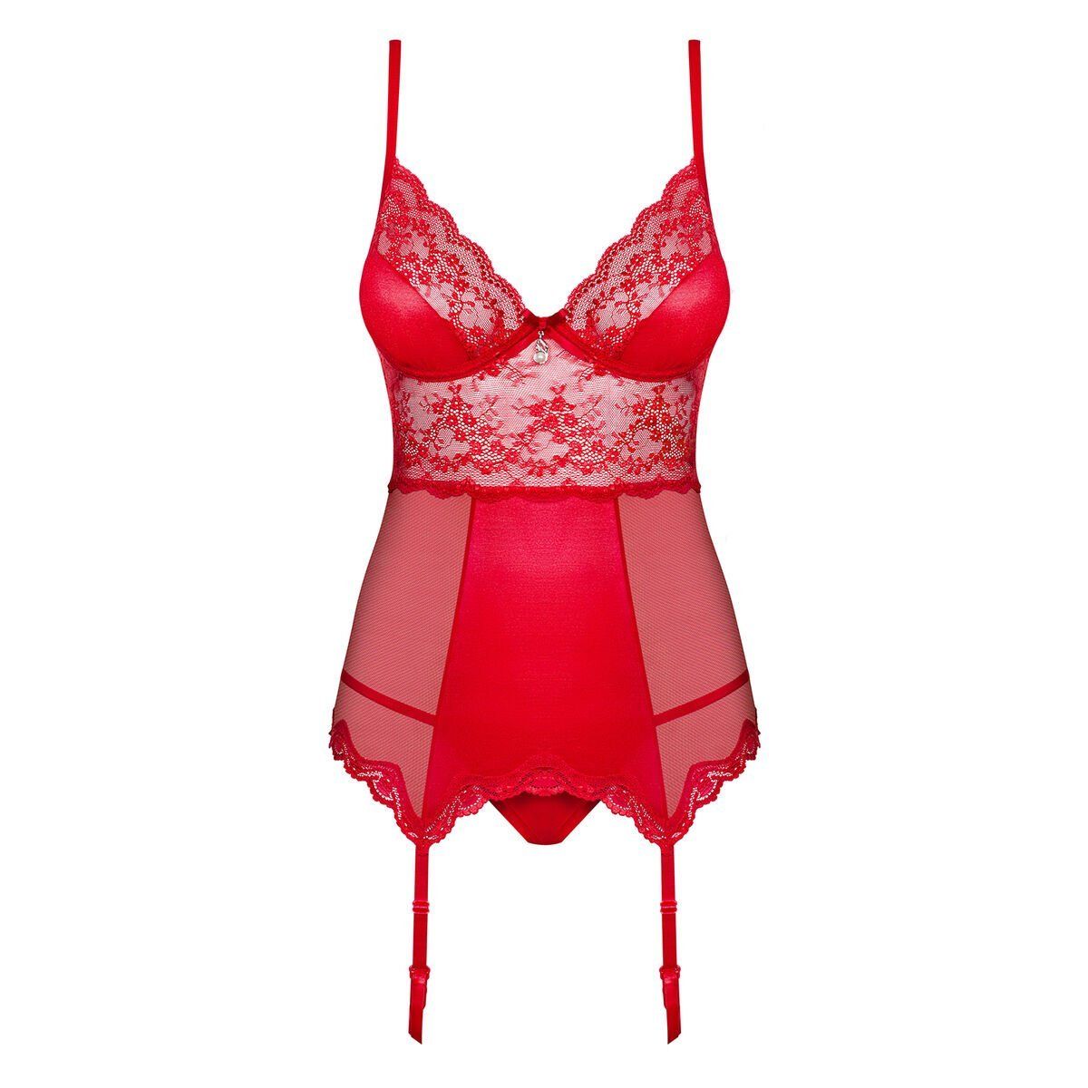 Conjunto de Lencería Obsessive OB3360 Rojo L/XL