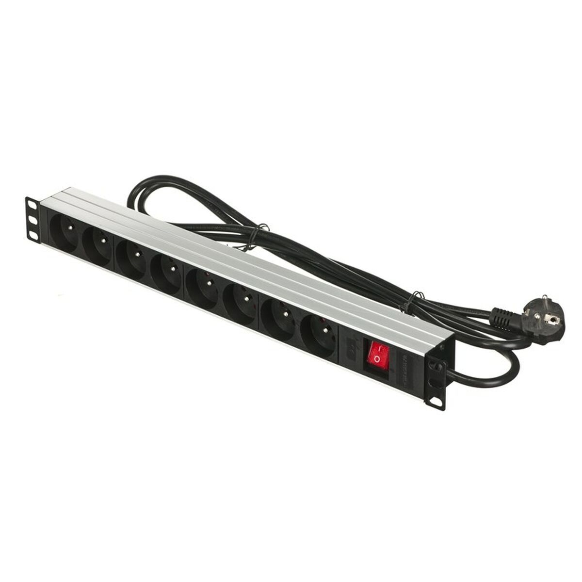 Regleta 19" 8 Tomas Schuko con On/Off Switch Actina PZ081U (1,8 m)