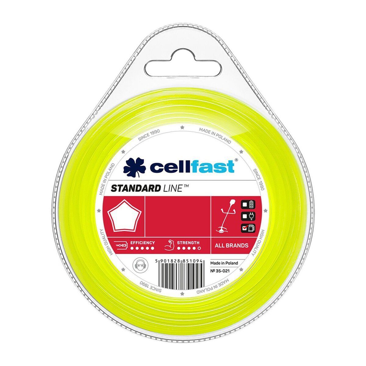 Hilo de recortadora Cellfast 15 m 3 mm