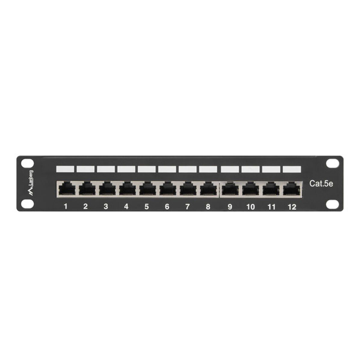 Patch Panel 24 Puertos UTP Categoría 6 Lanberg PPF5-9012-B