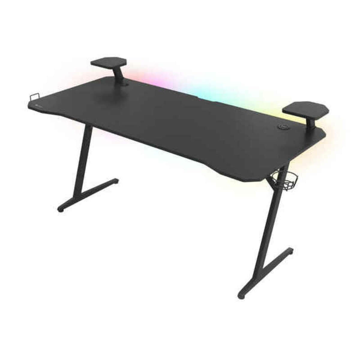 Mesa de Escritorio Gaming Gaming Genesis 15208690 Blanco Negro
